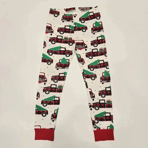 Childrens Place Christmas Red Truck Print Pajama Bottoms Leggings 7
